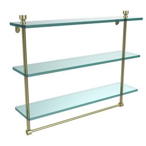 Allied Brass 22 in. Triple Tiered Glass Shelf with Integrated