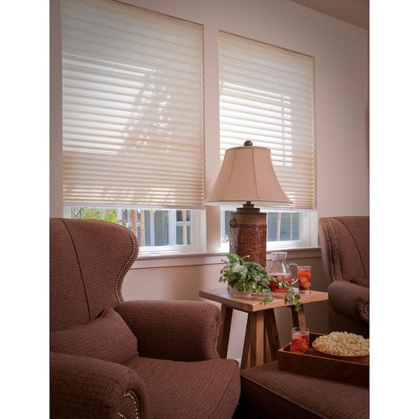 Redi Shade Easy Lift Natural Cordless Light Filtering Pleated Shade - 48 in. W x 64 in. L