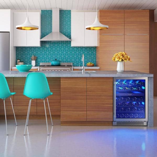Zephyr Brisas 24-Inch Dual Zone Wine Fridge with Glass Door