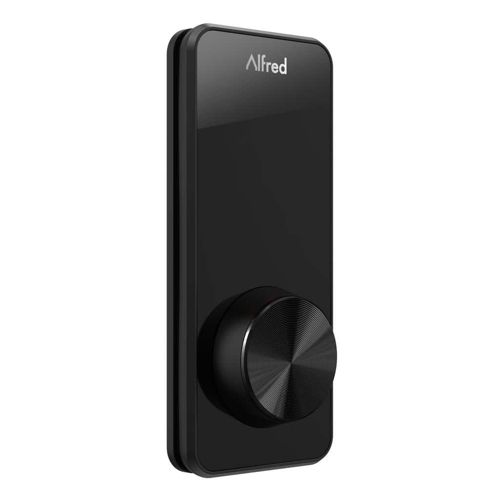 Alfred Black Wi-Fi Bluetooth Smart Deadbolt with Touchscreen Keypad