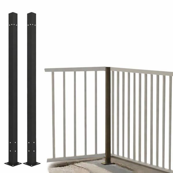 Simple Vertical Metal Railing CR FENCE & RAIL - SAFETY, MADE EASY V3 Vertical Guard Rail Kit 36 in. x ...