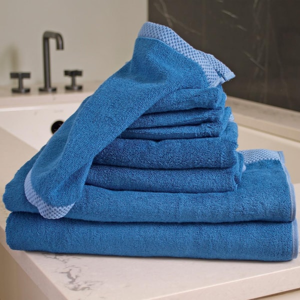 BedVoyage Resort Bamboo Rayon 8 Piece Towel Set; Indigo