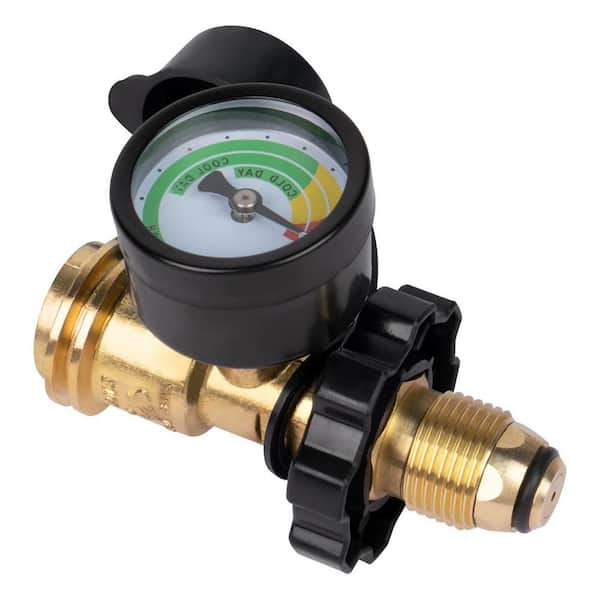Propane Tank Cylinder Universal Propane Tank Gauge Conversion Kit Fits for 5 lbs. - 100 lbs. with POL Connection