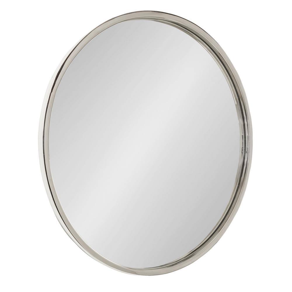 Rowla 24.00 in. H x 24.00 in. W Round Metal Framed Silver Mirror price history on PriceWatchPro