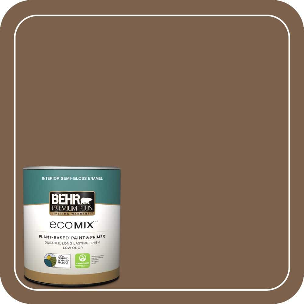 1 qt. Home Decorators #HDC-CL-13 Sassafras Tea Semi-Gloss Enamel EcoMix Plant-Based Interior Paint & Primer price history on PriceWatchPro