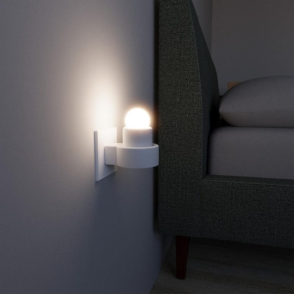 7.5-Watt Equivalent S11 White E26 Medium Base Incandescent Night Light Bulb, Soft White 2700K (6-Pack)