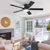 Kviflon 52 in. Black Ceiling Fan with RGB LED & Remote