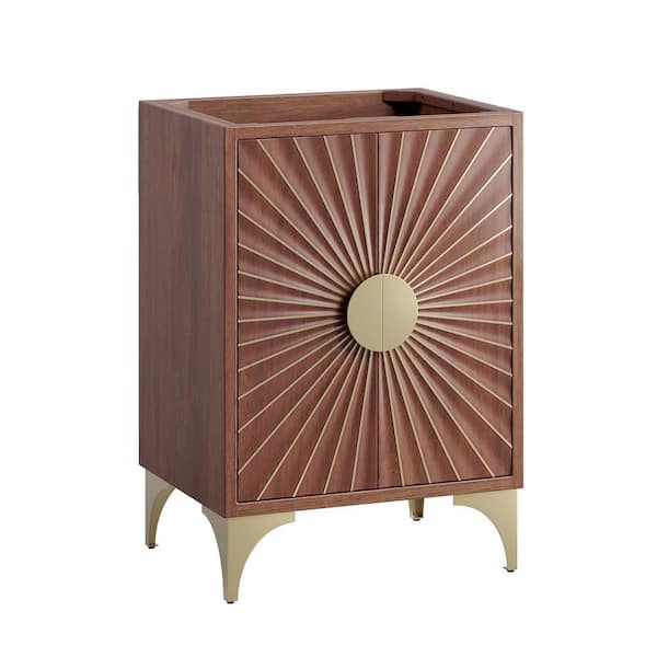 Daylight 24 in. 23 in. W x 18 in. D x 34 in. H Bath Vanity Cabinet without Top in Walnut