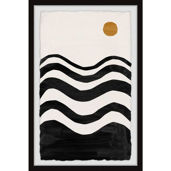 Unbranded "Conflicted Landscape" by Marmont Hill Framed Abstract Art Print 45 in. x 30 in.