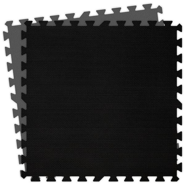 Groovy Mats Black and Grey 24 in. x 24 in. Comfortable Mat (100 sq.ft. / Case)