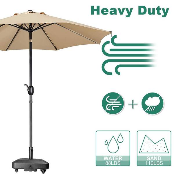 4 inch patio umbrellas 9X12ft Hydraulic Cantilever Patio Umbrellas in 4 Colors