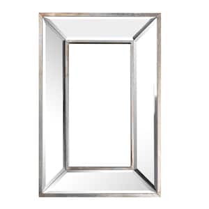 18 in. x 12 in. Classic Rectangle Framed Mirrored Wall Art