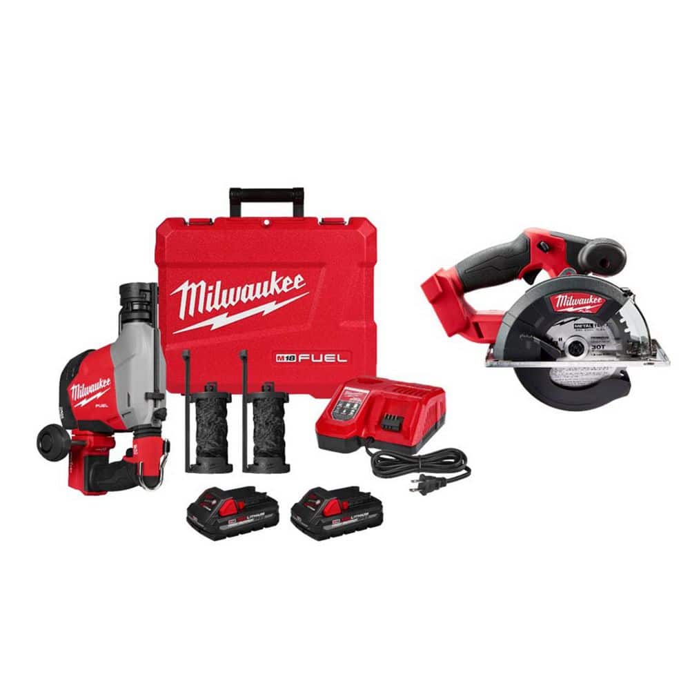 M18 FUEL 18-Volt Lithium-Ion Brushless Cordless 5/8 in. SDS-Plus Overhead Rotary Hammer w/ M18 Metal Circ Saw price history on PriceWatchPro