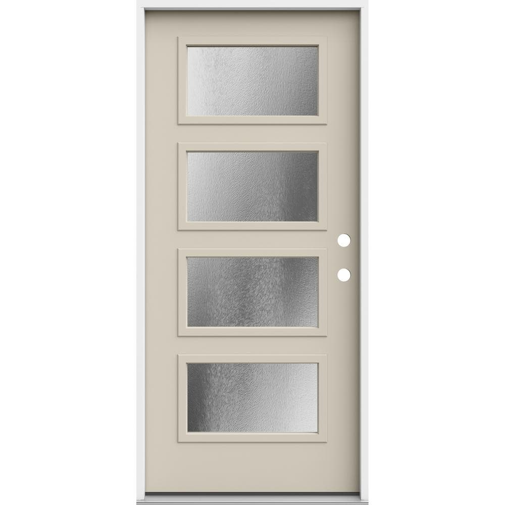 JELD-WEN 36 in. x 80 in. Left-Hand/Inswing 4 Lite Equal