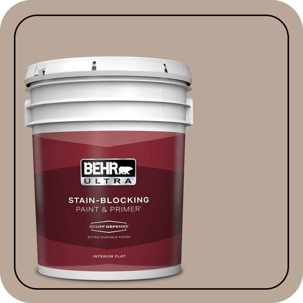 5 gal. #PPU5-14 Mesa Taupe Extra Durable Flat Interior Paint & Primer price history on PriceWatchPro
