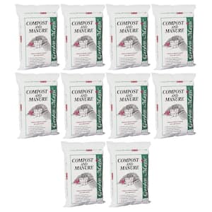 Lawn Garden Compost and Manure Blend, 40 Pound Bag (10-Pack)