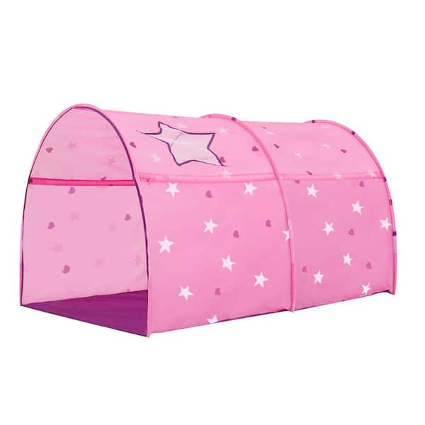 Costway Pink 2-Person Fabric Kids Bed Tent Play Tent with Carry Bag  TY328040PI - The Home Depot