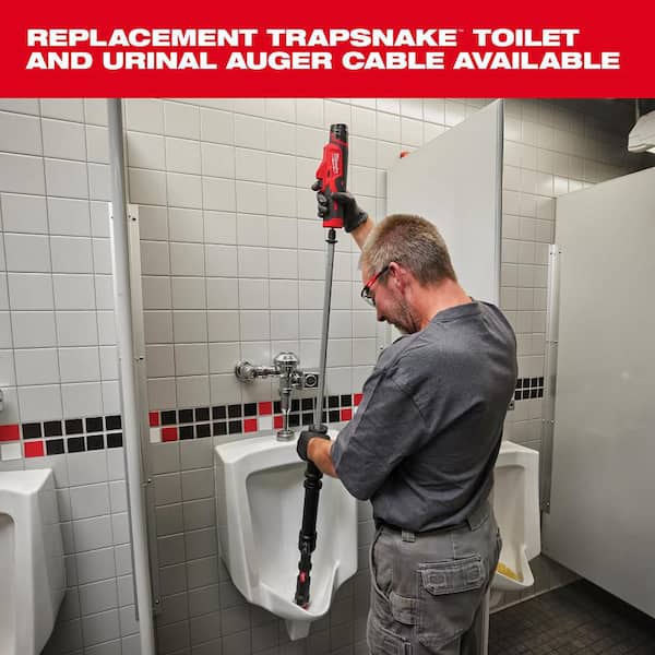 Milwaukee M12 Trap Snake 12V Lithium-Ion Cordless 4 ft. Urinal
