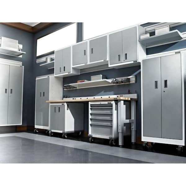 BLACK & DECKER Wood Composite Garage Cabinet (47.75-in W x 76.75-in H x  19.75-in D) at