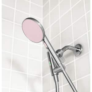 Smart 2-Spray Wall Mount Handheld Shower Head 2.5 GPM in Rose Quartz