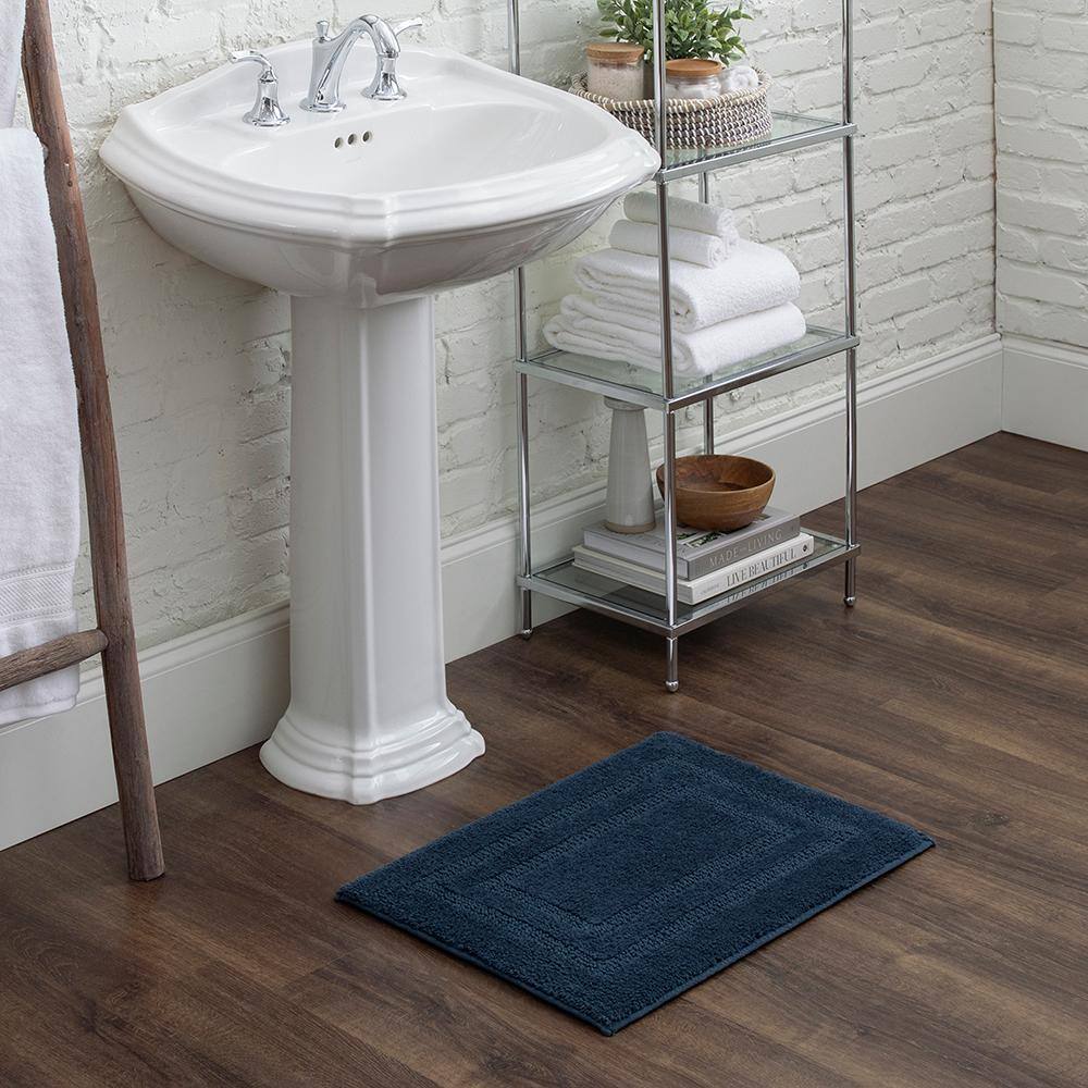 Twilight Boardwalk Reversible Cotton Bath Rug 21" x 34"
