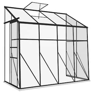 50 in. x 99.5 in. x 94.5 in. Aluminum alloy, Polycarbonate Black Polycarbonate GREENHOUSE