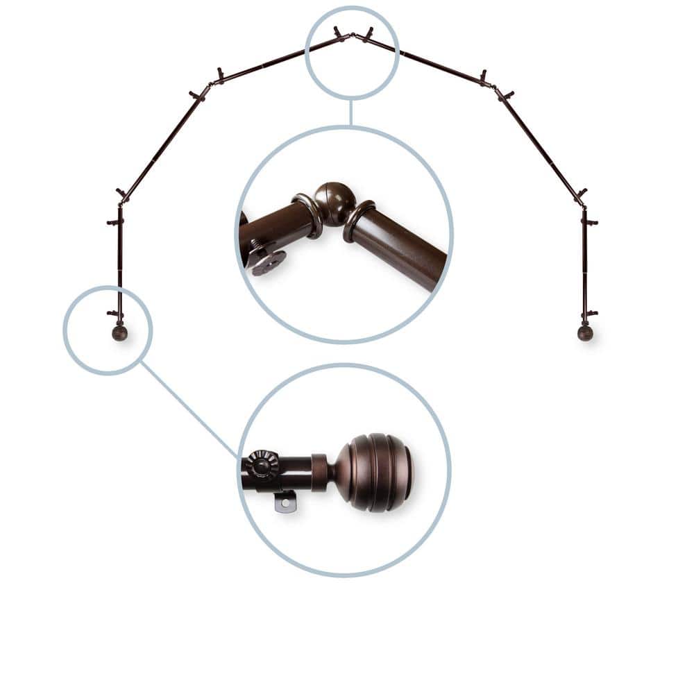 Reviews for Rod Desyne Poise 6Sided 13/16 in. Dia Bay Window Single