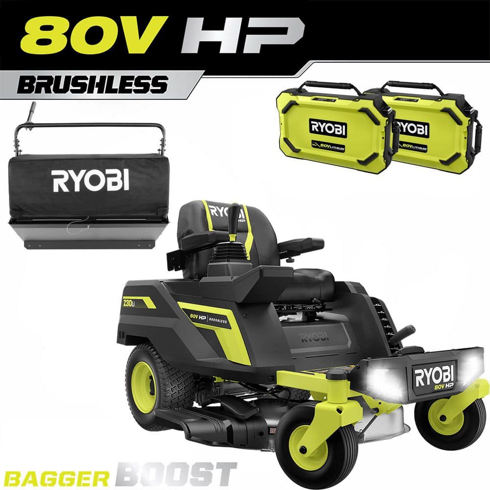 RYOBI 80V HP Brushless 30 in. Battery Electric Cordless Zero
