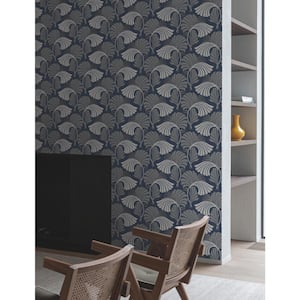 Dancing Leaves Unpasted Wallpaper (Covers 60.75 sq. ft.)