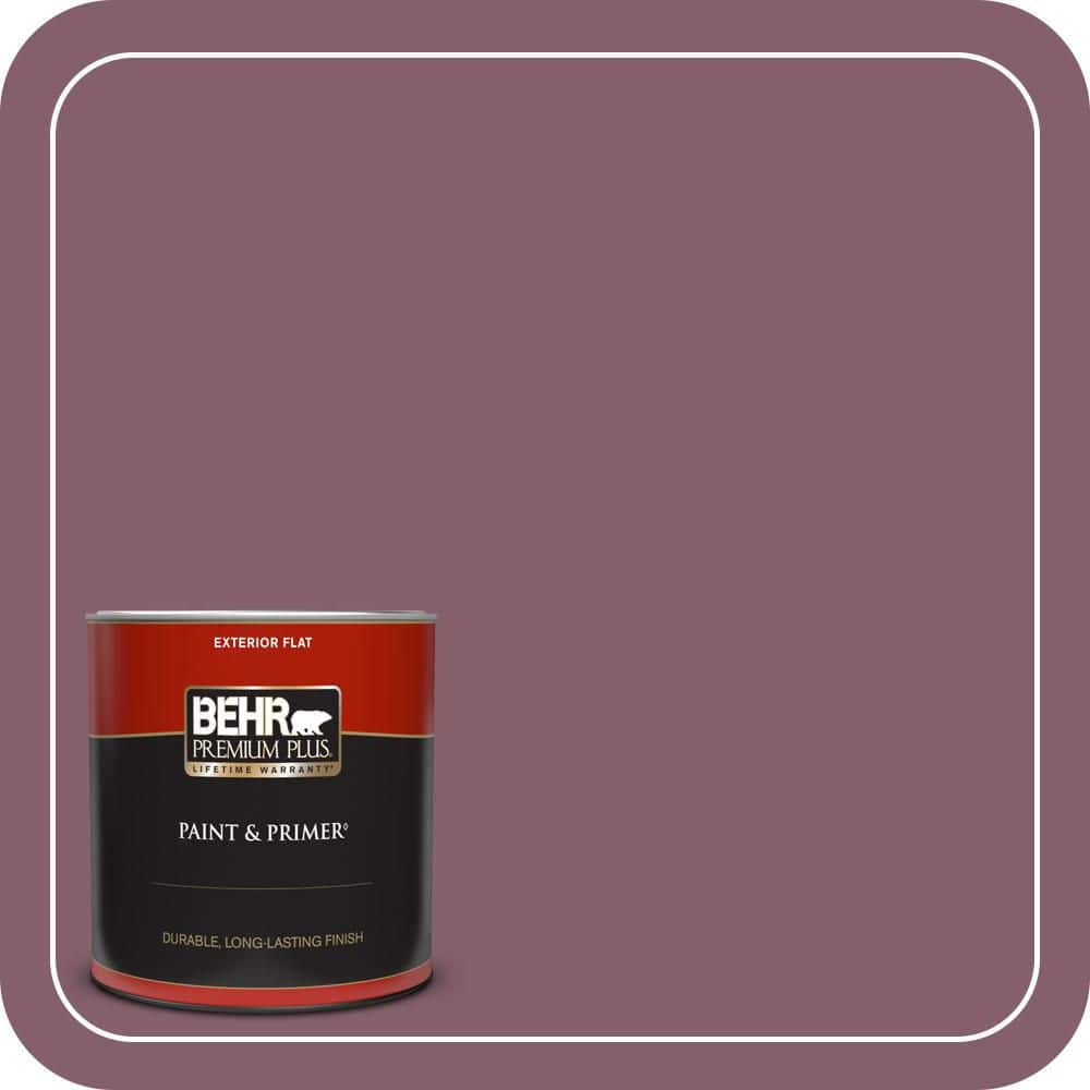 1 qt. #BIC-35 Vintage Plum Flat Exterior Paint & Primer price history on PriceWatchPro