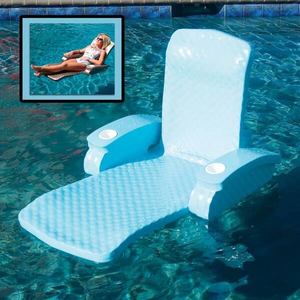 Super Soft Baja II Aquamarine Folding Pool Lounge