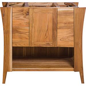 Curvature 36 in. W Bath Vanity Cabinet Only in Brown