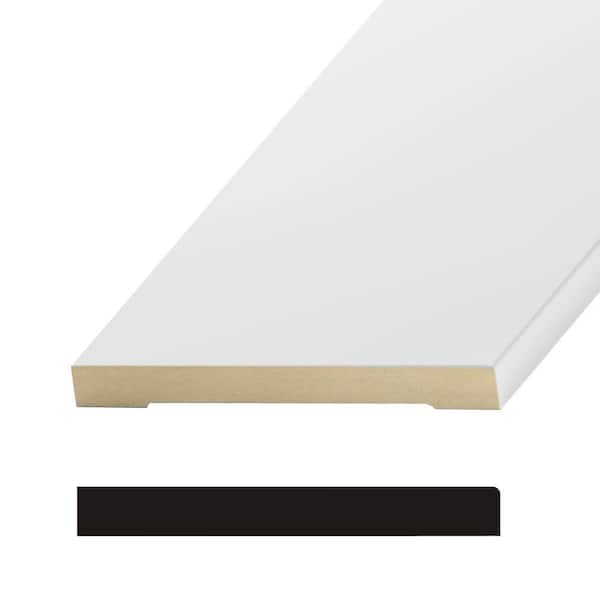 Builders Choice Pro Pack OP2388 1/2 in. x 5-1/2 in. x 144 in. Primed MDF Baseboard Moulding (6-Pack − 72 Total Linear Feet)