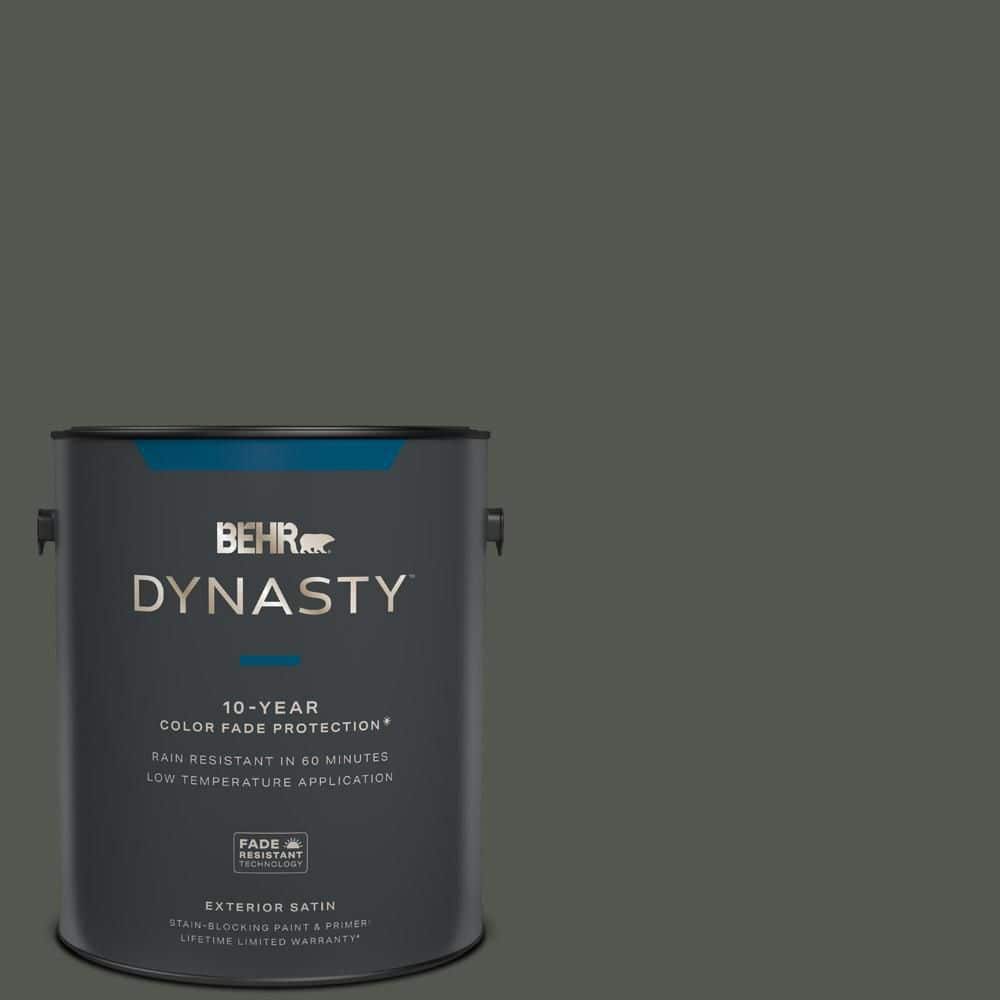 BEHR DYNASTY 1 gal. #ECC-47-3 Twilight Forest Satin Exterior Stain-Blocking  Paint & Primer 965301 - The Home Depot
