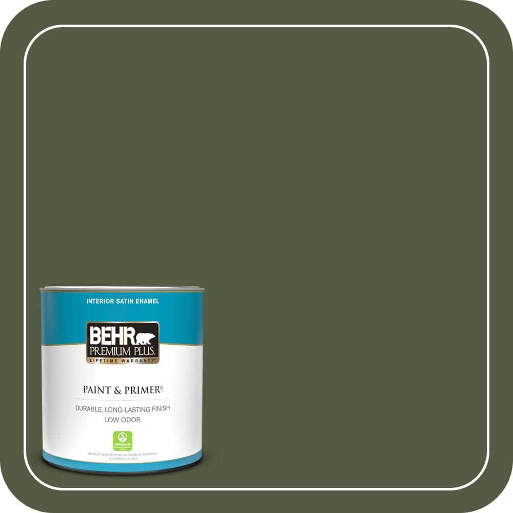 1 qt. #MQ6-54 River Forest Satin Enamel Low Odor Interior Paint & Primer price history on PriceWatchPro