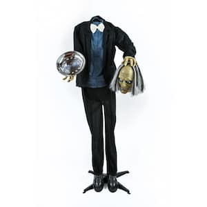 59 in. Animated Halloween Headless Man, Sound Activated