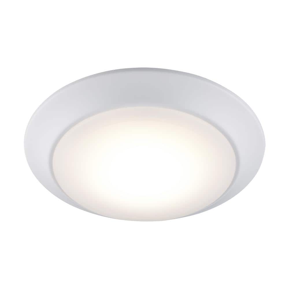 Vanowen White Glass 7.5" LED Flush Mount Light