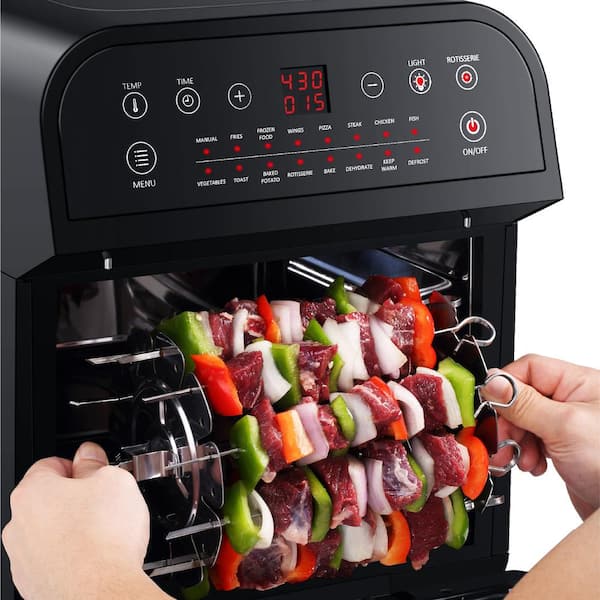 Yeeyo Electric Air Fryer Rotisserie Oven 10-in-1 Fryer 12 Litre 1500W