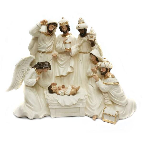 Home Accents Holiday 15 in Holy Family Decor