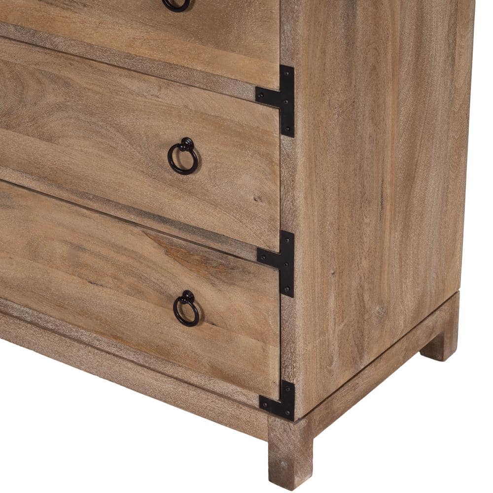 Forster 144'' Extra Deep Brown Campaign Chest with Ball Bearings