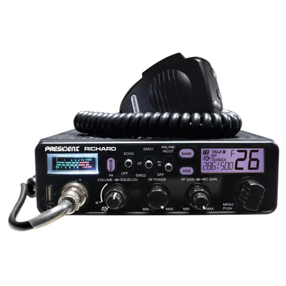 Richard Black 10-Meter Ham Radio Transceiver with LCD Display