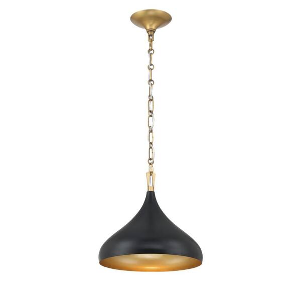 Minka Lavery Cedar Lane 100-Watt 1-Light Dark Matte Black and