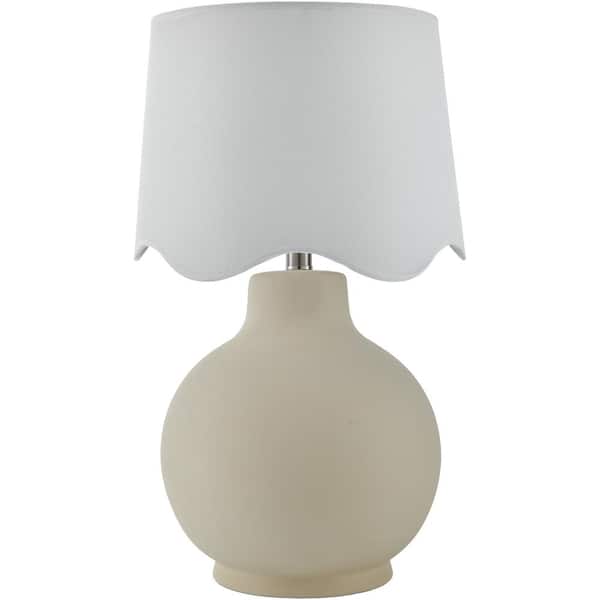 Livabliss Doheny DOH-021 22 in. H x 15 in. W x 15 in. D Accent Table Lamp, White