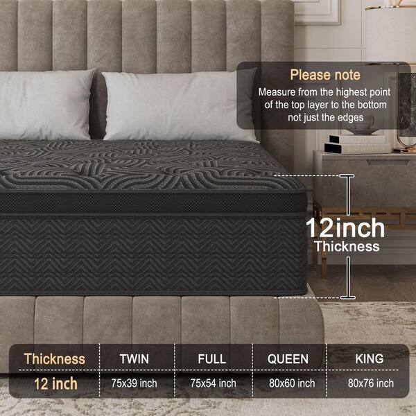 Duchessz King Size Medium Firm Hybrid Cooling Gel Memory