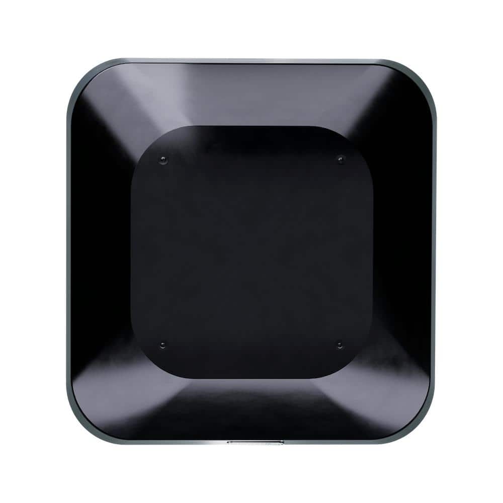 Black Galvanized Steel Smart Roof Mount Attic Fan