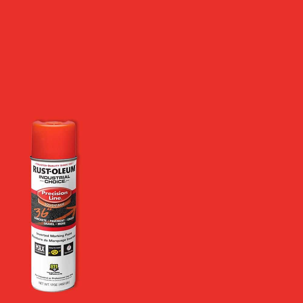 Rust-Oleum Industrial Choice 17 oz. M1600 Fluorescent Red Inverted ...