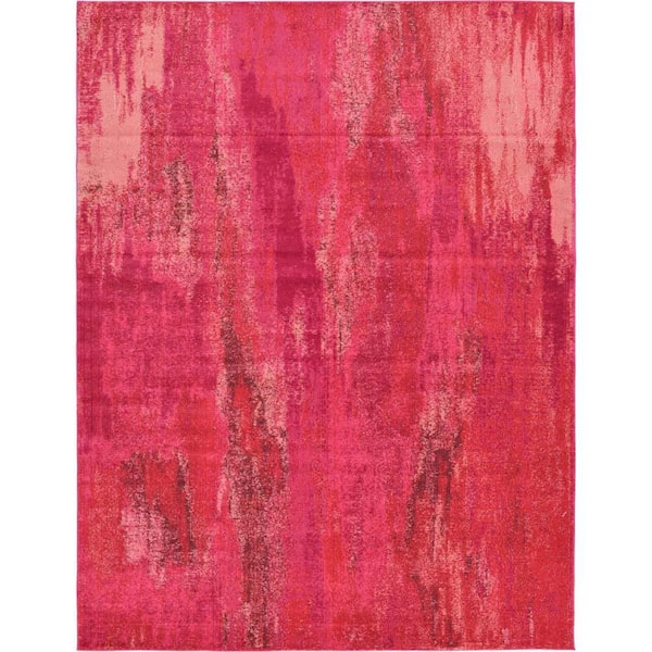 Unique Loom Jardin Lilly Pink 9' 0 x 12' 0 Area Rug