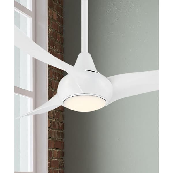 MINKA-AIRE Light Wave 44 in. LED Indoor White Ceiling Fan with