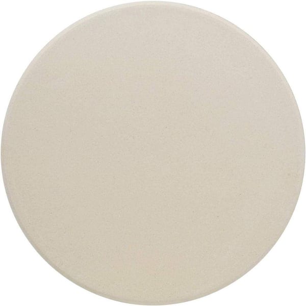 16 in. Ceramic Pizza Stone Smooth Round Shape Even Heat Distribution for Oven and Grill Crispy Crust Baking