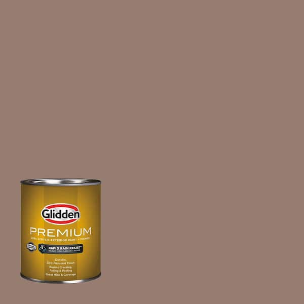 パーフェクトペテンシー　① Glidden Premium 1 qt. Peppered Pecan PPG1074-5 Flat Exterior Latex